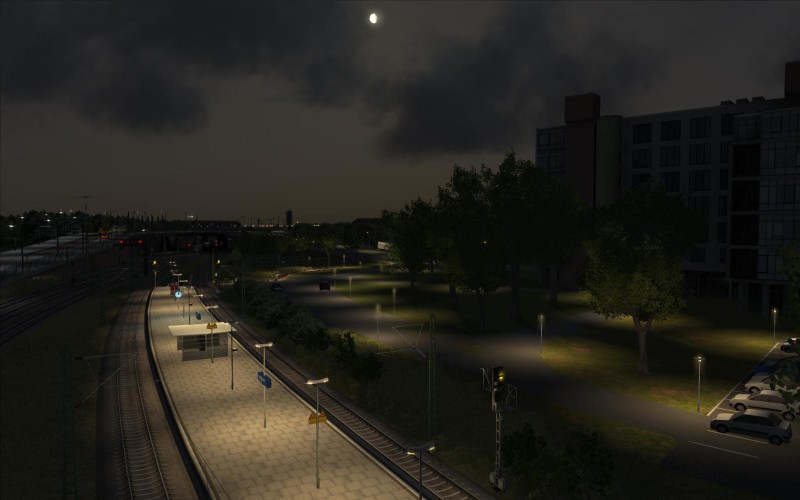 Hp Leipzig Nord bei Nacht