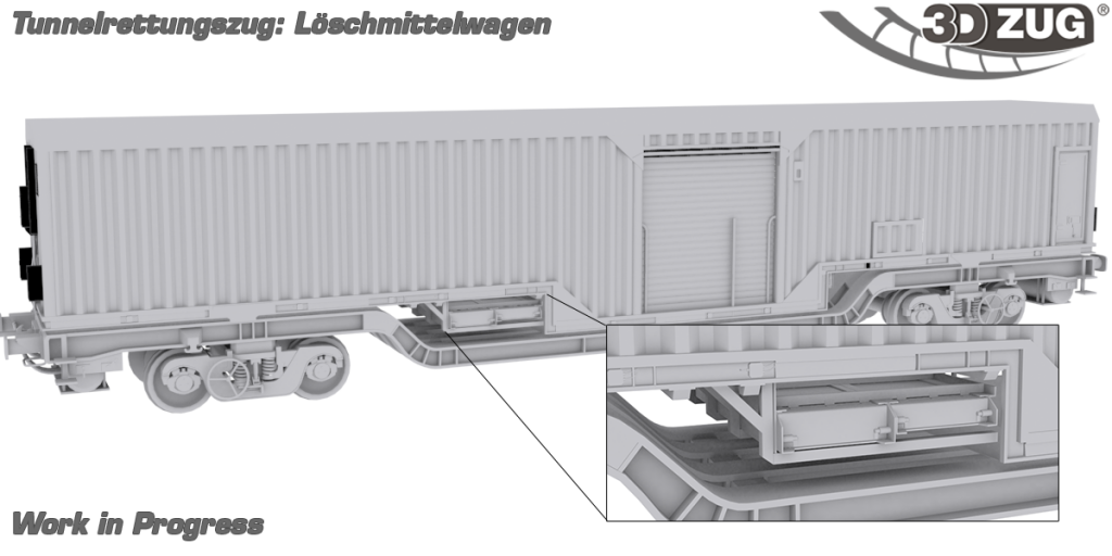 Tunnelrettungszug: Löschmittelwagen