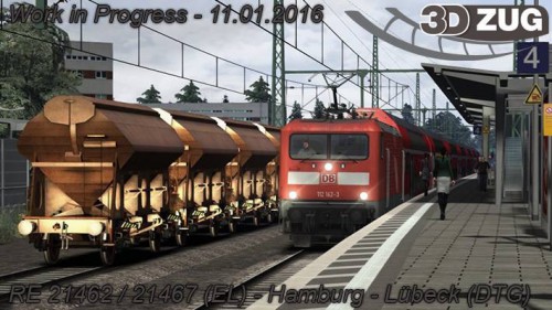 [3DZUG] RE 21462 / 21467 (EL) – Hamburg-Lübeck- WiP