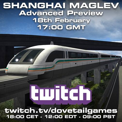 [DTG] Shanghai Maglev und die Class 73, 18.02.2016, 18:00 Uhr auf Twitch! [beendet]