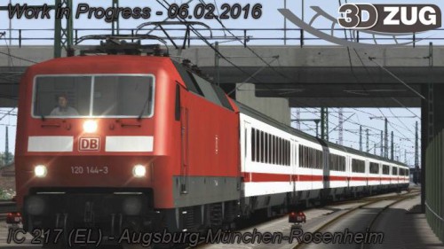 [3DZUG] IC 217 (EL) – Augsburg-München-Rosenheim – ab 06.02.2016