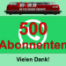500 Abonnenten auf WhatsApp – Ihr seid der Hammer!