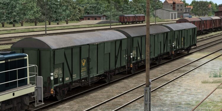 [JaskSoft] Gedeckte Güterwagen Post2 SS-t/13 der Deutsche Bundespost/Post Epoche IV/V