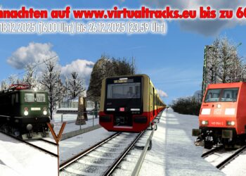[virtualTracks] Weihnachtssale und Weihnachtszug 2025 für Berlin JWD