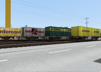 [JaskSoft] DB/SBB CFF Containerwagen Lgjs 578 Epoche IV – Pack 2 erhältlich