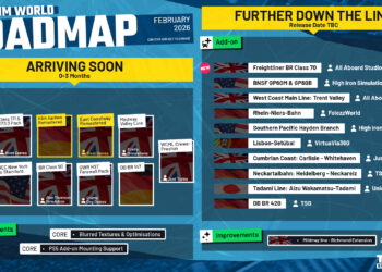 [DTG] Februar-Roadmap 2026 für Train Sim World